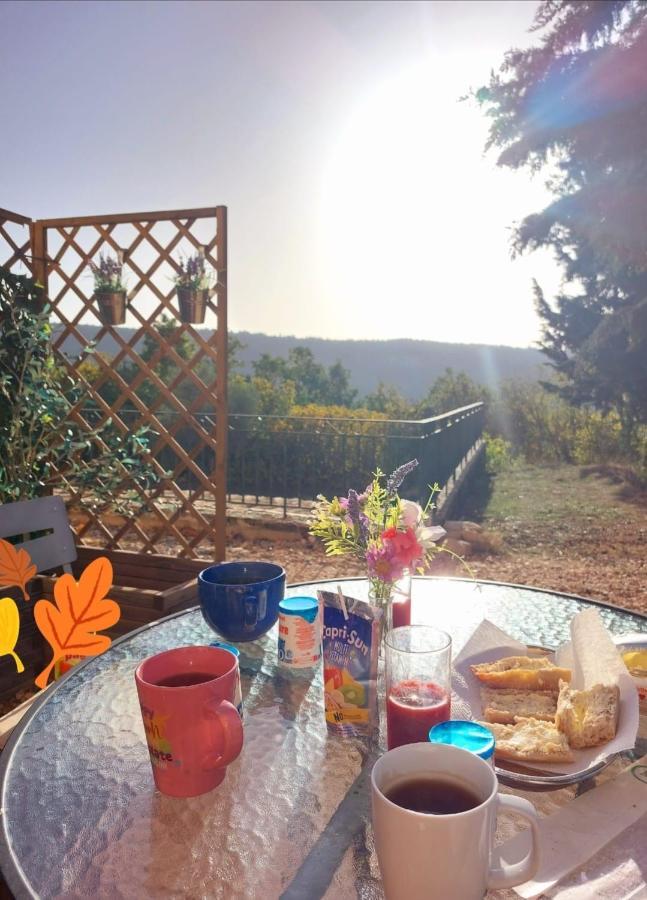 Logement D'Exception Pres Du Colorado Provencal Dans Une Residence Au Calme Avec Piscine Offrant Une Vue Imprenable Sur Le Luberon Depuis Sa Terrasse Viens Exterior foto